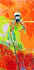 Olympic Pole Vaulting by Leroy Neiman